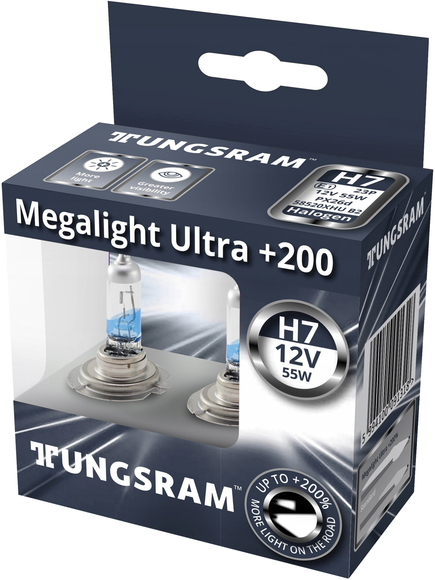 Автолампа Tungsram TU58520XHU2PL Megalight Ultra +200 H7 PX26d 55 W прозрачно-голубой
Автолампа Tungsram TU58520XHU2PL Megalight Ultra +200 H7 PX26d 55 W прозрачно-голубой