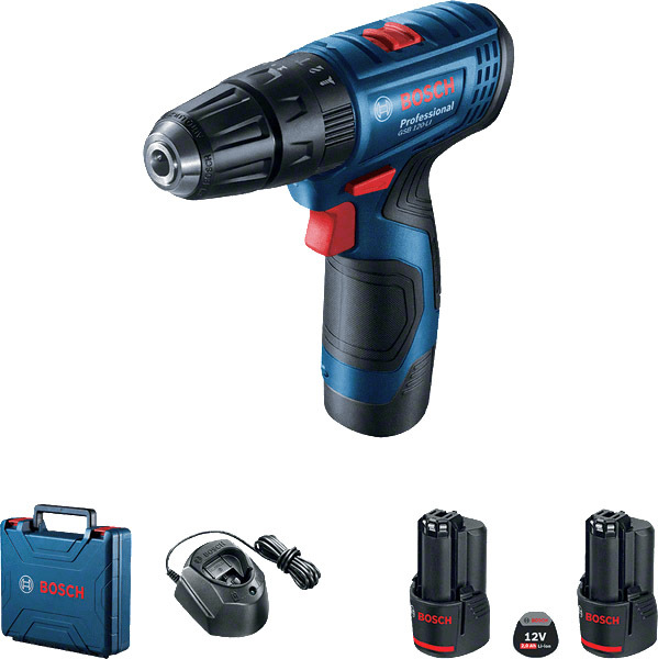 Шуруповерт Bosch аккумуляторный GSB 120-LI Professional (2 аккумулятора + ЗУ + чехол) 06019G8100
Шуруповерт Bosch аккумуляторный GSB 120-LI Professional (2 аккумулятора + ЗУ + чехол) 06019G8100