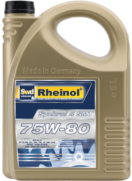 Трансмиссионное масло SWD Rheinol Synkrol 4 SMT GL-4 75W-80 синтетическое 32519580
Трансмиссионное масло SWD Rheinol Synkrol 4 SMT GL-4 75W-80 синтетическое 32519580