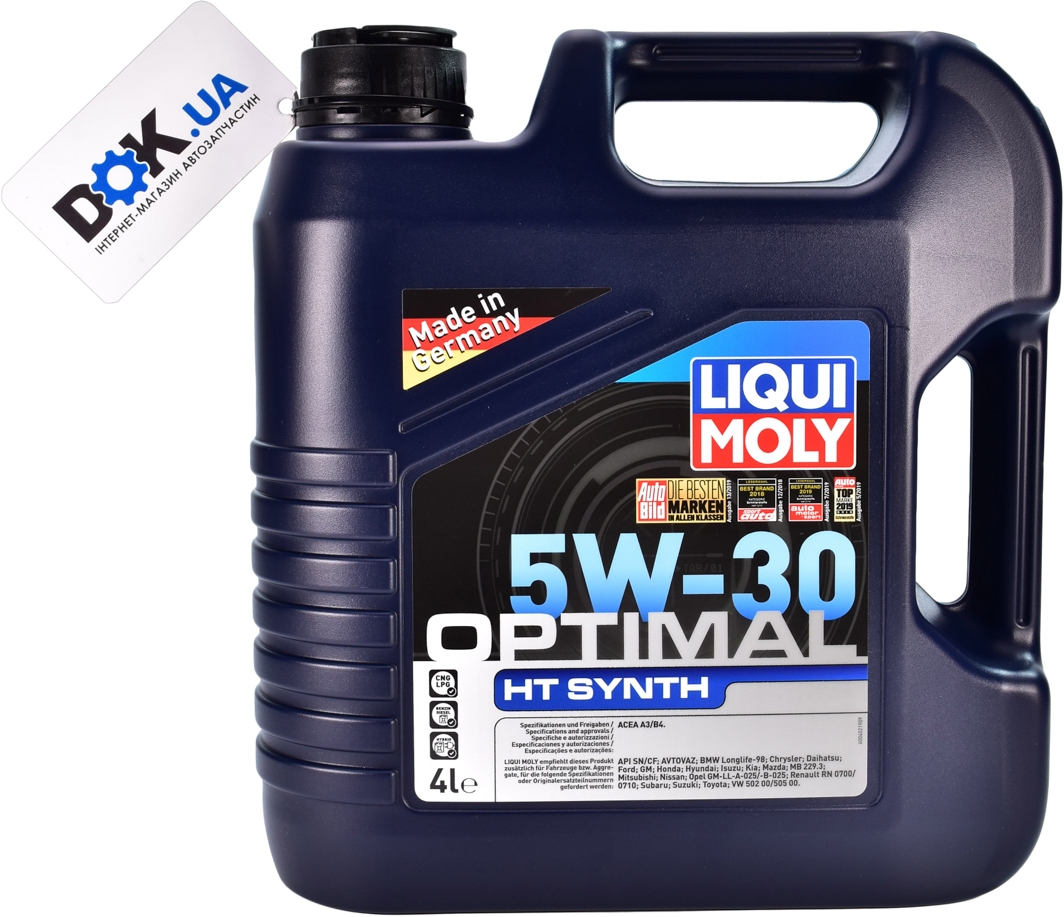 Моторное масло Liqui Moly Optimal HT Synth 5W-30 синтетическое 39001
Моторное масло Liqui Moly Optimal HT Synth 5W-30 синтетическое 39001