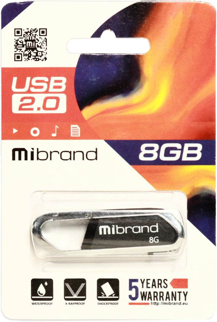 Флешка Mibrand Aligator 8 ГБ MI20AL8U7B 
Флешка Mibrand Aligator 8 ГБ MI20AL8U7B