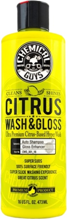 Автошампунь-полироль концентрат Chemical Guys Citrus Wash & Gloss CWS_301_16
Автошампунь-полироль концентрат Chemical Guys Citrus Wash & Gloss CWS_301_16