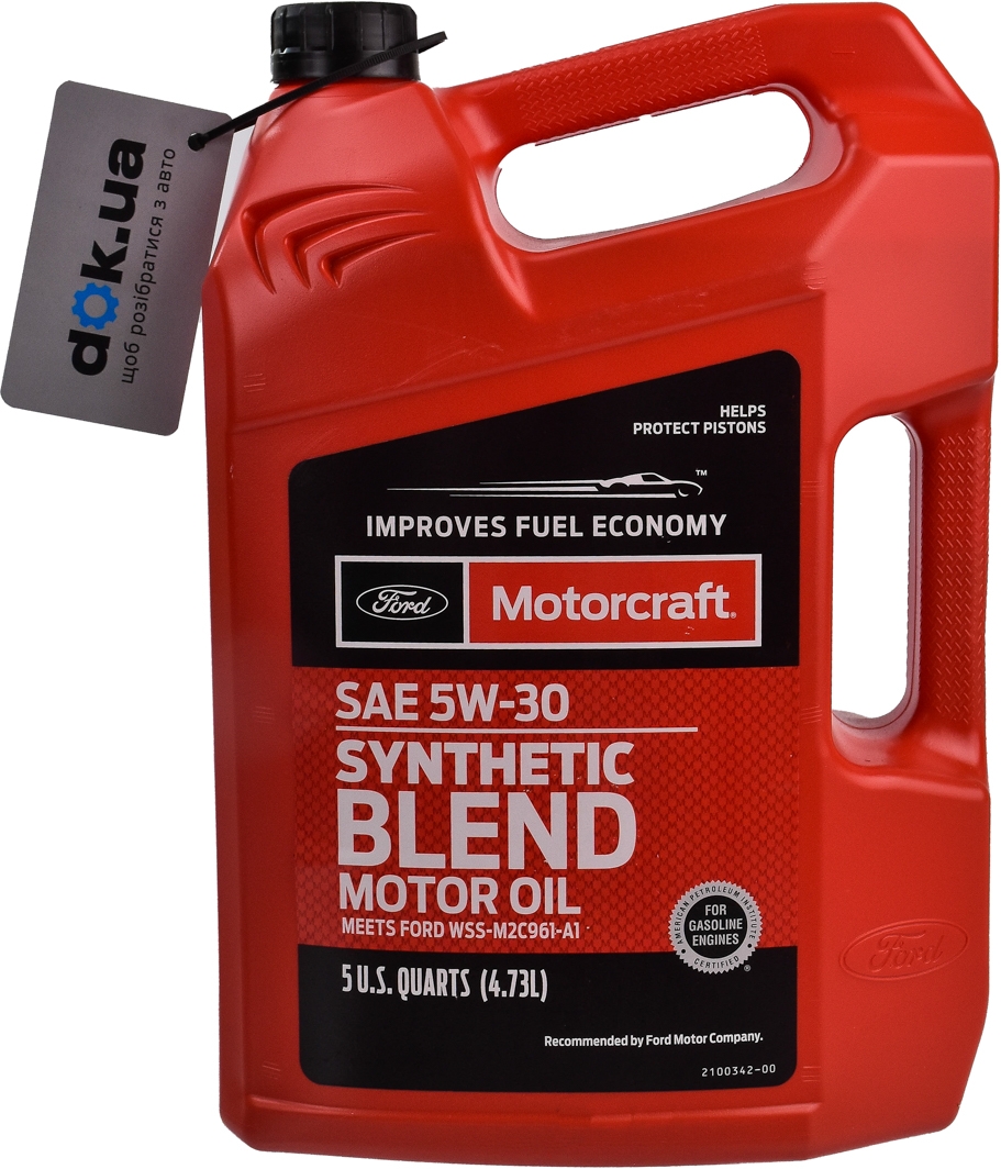Моторное масло Ford Motorcraft Synthetic Blend 5W-30 полусинтетическое xo5w305q3sp
Моторное масло Ford Motorcraft Synthetic Blend 5W-30 полусинтетическое xo5w305q3sp