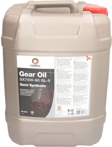 Трансмиссионное масло Comma Gear Oil SX GL-5 75W-90 полусинтетическое SX20L
Трансмиссионное масло Comma Gear Oil SX GL-5 75W-90 полусинтетическое SX20L