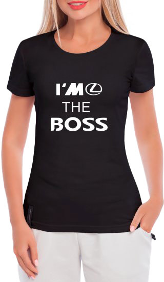 Футболка женская Globuspioner классическая Lexus I´m the Boss черная принт спереди 746242722
Футболка женская Globuspioner классическая Lexus I´m the Boss черная принт спереди 746242722