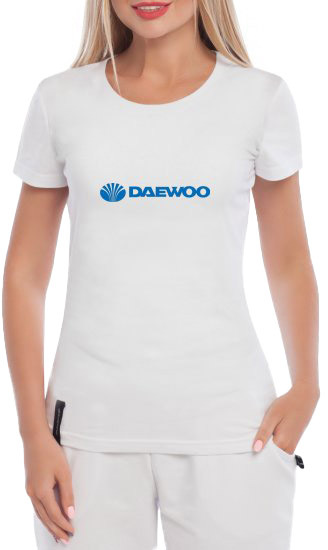 Футболка женская Globuspioner классическая Daewoo Logo белая принт спереди 148312712
Футболка женская Globuspioner классическая Daewoo Logo белая принт спереди 148312712