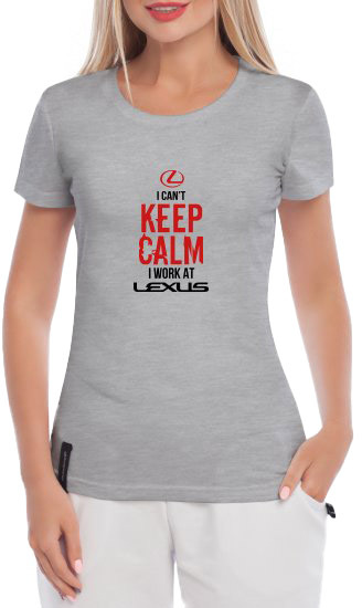 Футболка женская Globuspioner классическая Keep Calm Lexus серая принт спереди 5051427285
Футболка женская Globuspioner классическая Keep Calm Lexus серая принт спереди 5051427285