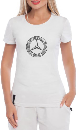 Футболка женская Globuspioner классическая Mercedes-Benz Laurel Leaf Badge белая принт спереди 140702716
Футболка женская Globuspioner классическая Mercedes-Benz Laurel Leaf Badge белая принт спереди 140702716
