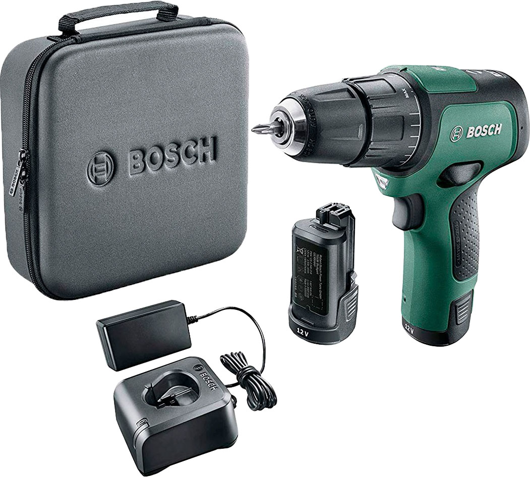 Шуруповерт Bosch аккумуляторный EasyImpact 12 (2 аккумулятора + ЗУ + чехол) 06039B6101
Шуруповерт Bosch аккумуляторный EasyImpact 12 (2 аккумулятора + ЗУ + чехол) 06039B6101