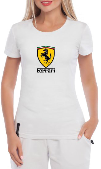 Футболка женская Globuspioner классическая Ferrari Scuderia Big Logo белый спереди 166122711
Футболка женская Globuspioner классическая Ferrari Scuderia Big Logo белый спереди 166122711
