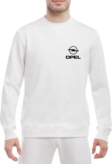 

Свитшот мужской Globuspioner Opel Mini Logo спереди класический рукав белый 666966317
