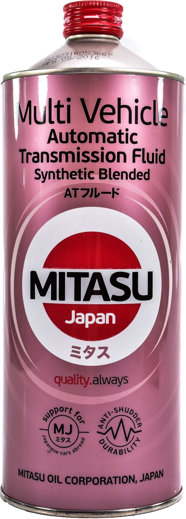 Трансмиссионное масло Mitasu Multi Vehicle Synthetic Blended полусинтетическое MJ-323-1
Трансмиссионное масло Mitasu Multi Vehicle Synthetic Blended полусинтетическое MJ-323-1