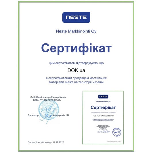 Сертификат на Моторное масло Neste PREMIUM А3/B4 10W-40 на Nissan Cedric