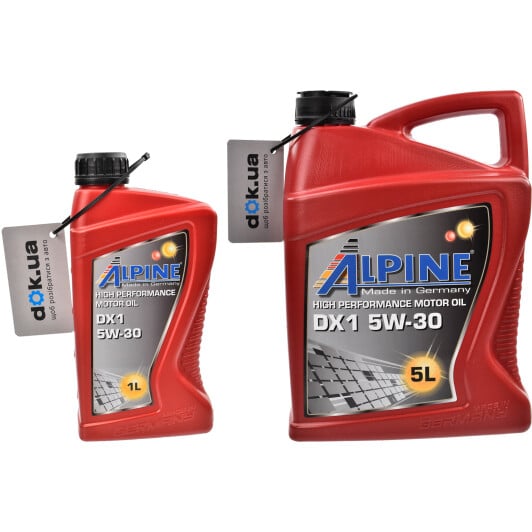 Моторна олива Alpine DX1 5W-30 на Infiniti FX35