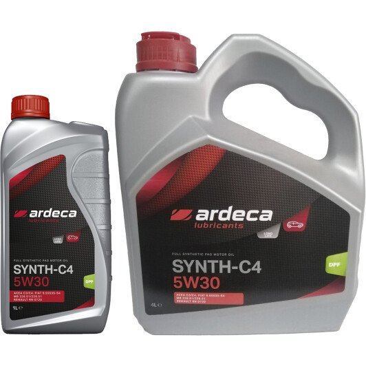 Моторное масло Ardeca Synth-C4 5W-30 на Lexus CT