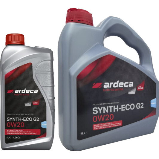 Моторное масло Ardeca Synth-Eco G2 0W-20 на Lexus ES