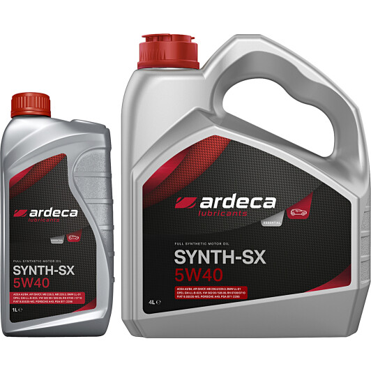 Моторна олива Ardeca Synth-SX 5W-40 на Lexus ES