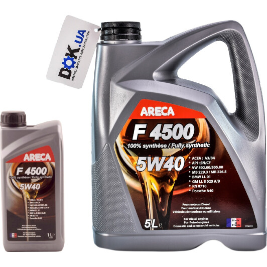 Моторное масло Areca F4500 5W-40 на Nissan Cabstar