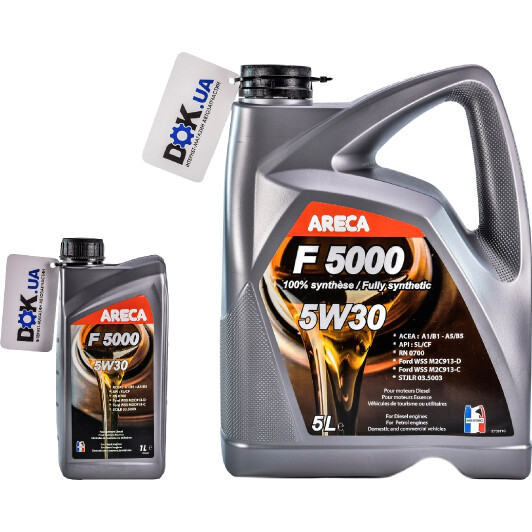 Моторное масло Areca F5000 5W-30 на Daewoo Lacetti