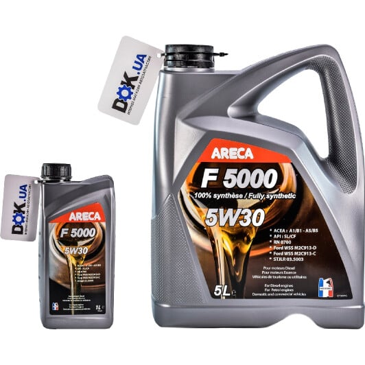 Моторное масло Areca F5000 5W-30 на Acura Integra