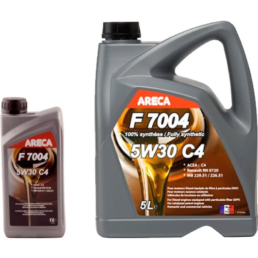 Моторное масло Areca F7004 С4 5W-30 на Ford Fusion