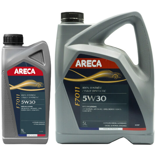 Моторное масло Areca F7011 5W-30 на Nissan Micra