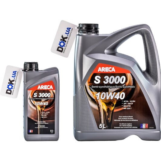 Моторное масло Areca S3000 10W-40 на Honda Accord