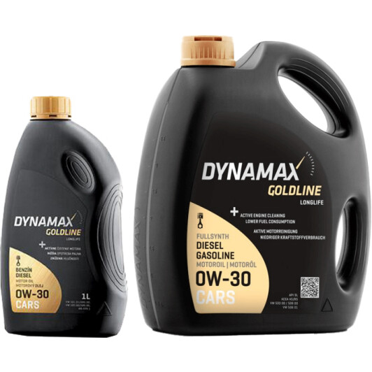 Масло Dynamax GoldLine LongLife 0W-30 на Porsche Cayenne