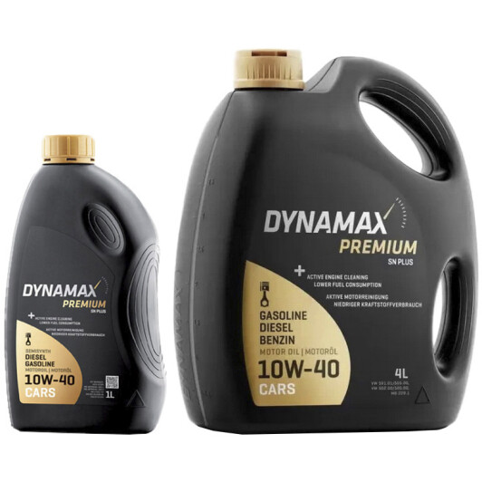 Моторное масло Dynamax Premium SN Plus 10W-40 на Nissan Micra