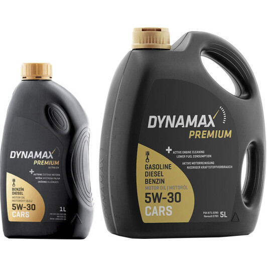 Моторное масло Dynamax Premium Ultra 5W-30 на Audi A1