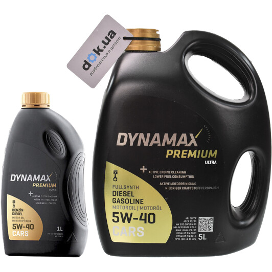 Моторна олива Dynamax Premium Ultra 5W-40 на Fiat Linea