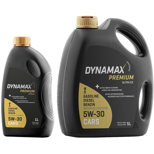 Моторна олива Dynamax Premium Ultra C2 5W-30 на Nissan Micra