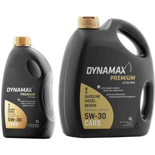 Моторное масло Dynamax Premium Ultra GMD 5W-30 на Toyota Auris