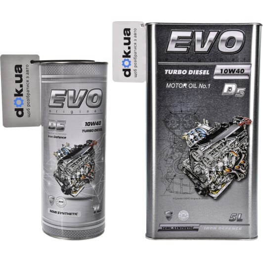 Моторное масло EVO D5 Turbo Diesel 10W-40 на MG ZR