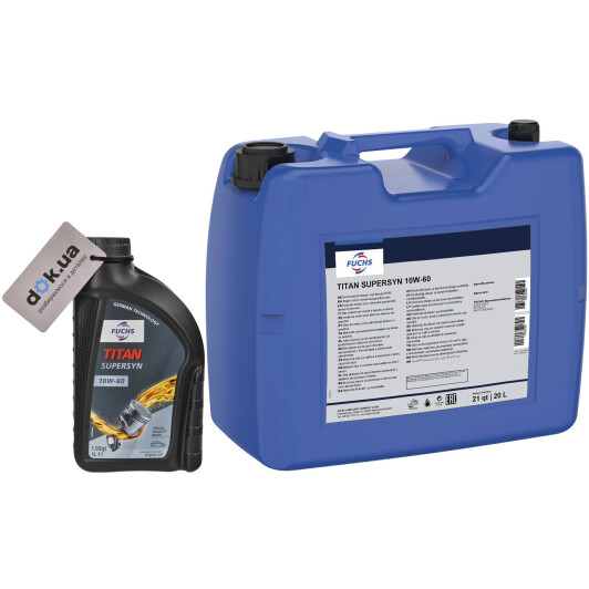 Масло Fuchs Titan Supersyn 10W-60 на Porsche Cayenne