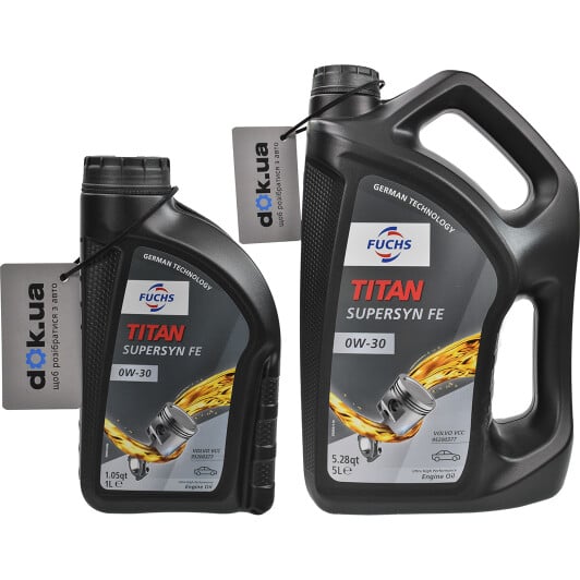 Моторное масло Fuchs Titan Supersyn FE 0W-30 на Hyundai Atos