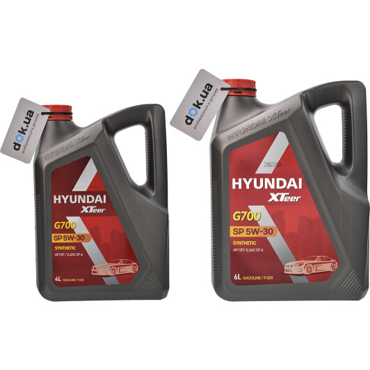 Моторное масло Hyundai XTeer Gasoline G700 5W-30 на Honda HR-V