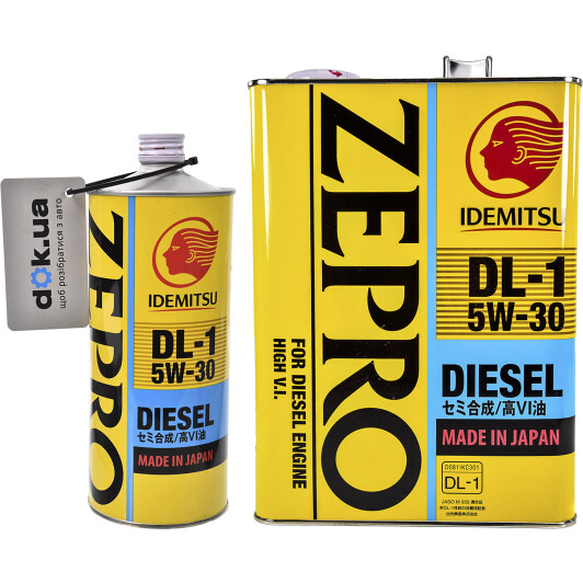 Моторна олива Idemitsu Zepro Diesel DL-1 5W-30 на Ford Focus