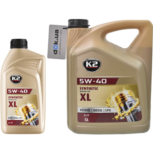 Моторное масло K2 XL 5W-40 на Volkswagen Caddy