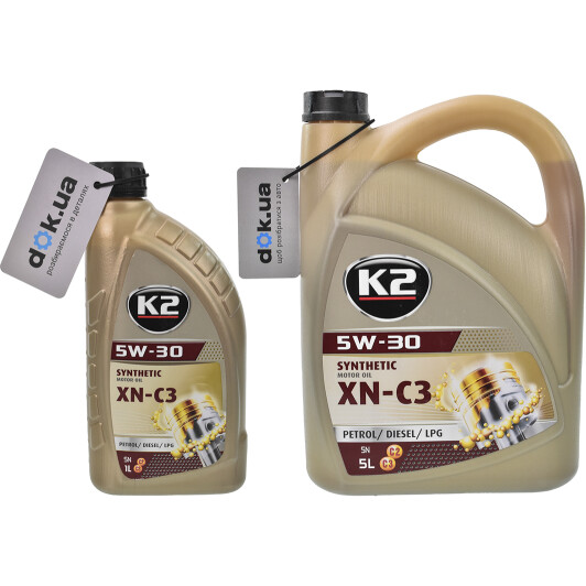 Моторное масло K2 XN-C3 5W-30 на Citroen DS5