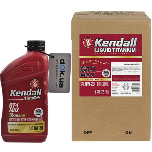 Масло Kendall GT-1 MAX with LiquiTek 0W-20 на MINI Cooper