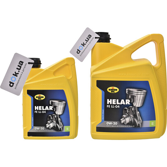 Моторна олива Kroon Oil Helar FE LL-04 0W-20 на Audi A3