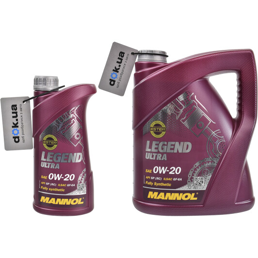 Моторное масло Mannol Legend Ultra 0W-20 на Kia Shuma