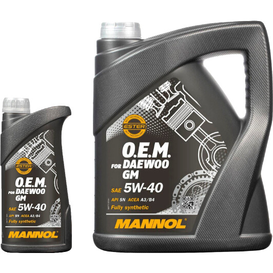 Моторное масло Mannol O.E.M. For Daewoo GM 5W-40 на Opel Movano