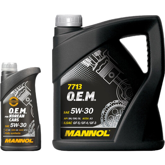 Моторное масло Mannol O.E.M. For Korean Cars 5W-30 на Fiat Uno