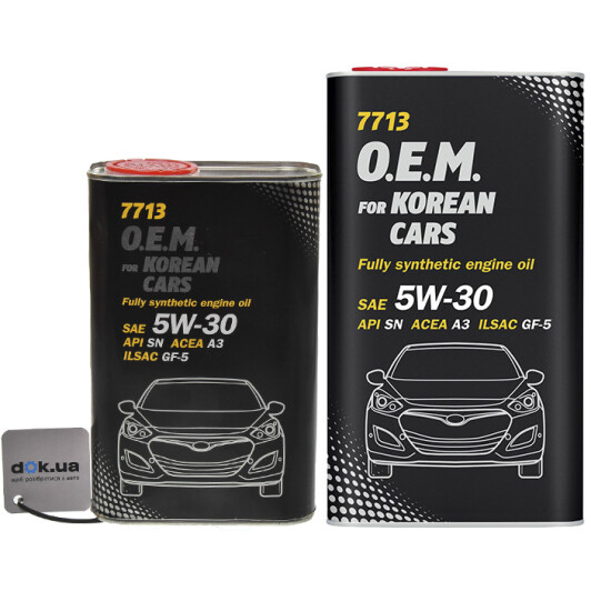 Моторна олива Mannol O.E.M. For Korean Cars (Metal) 5W-30 на Hyundai Getz