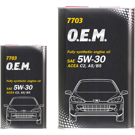 Моторна олива Mannol O.E.M. For Peugeot Citroen (Metal) 5W-30 на Audi TT