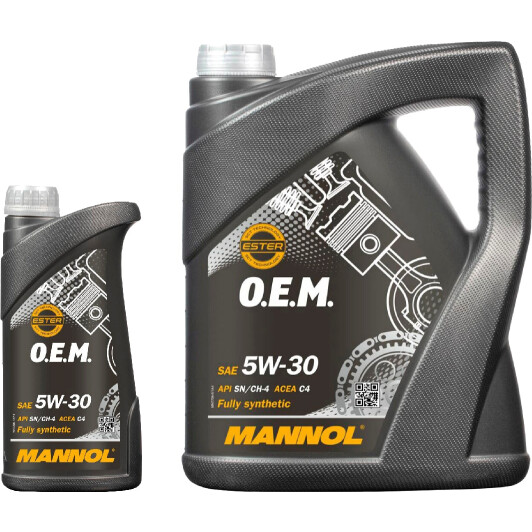 Моторное масло Mannol O.E.M. For Renault Nissan 5W-30 на Nissan Almera