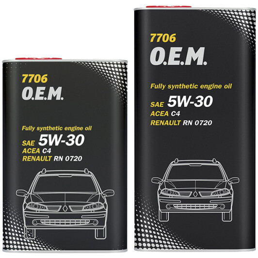 Моторное масло Mannol O.E.M. For Renault Nissan (Metal) 5W-30 на Mazda 626