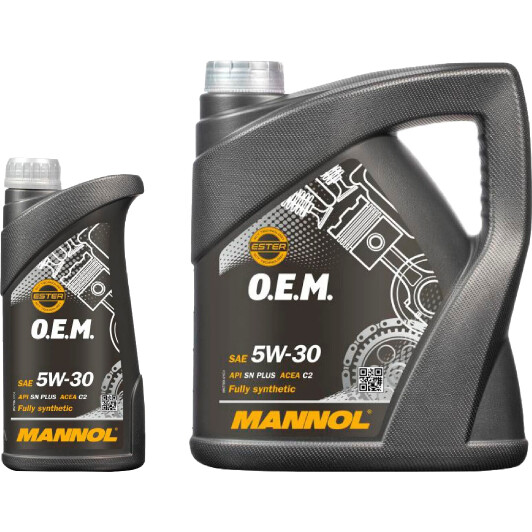 Моторна олива Mannol O.E.M. For Toyota Lexus 5W-30 на Fiat Uno